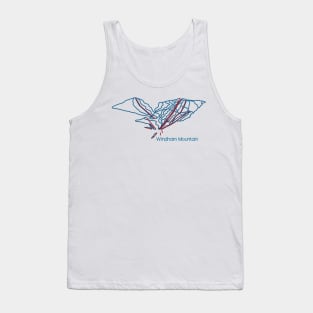 Windham Mountain Trail Map Tank Top